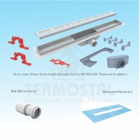 CANAL SCURGERE DUS INOX AQUALINE BASE 60CM D.40