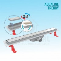 CANAL SCURGERE DUS INOX AQUALINE TRENDY 60CM D.40