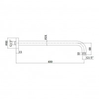 BRAT DUS LUSSO D.24 L400MM