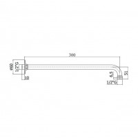 BRAT DUS ROTUND 1/2 L300mm