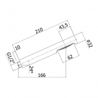 DIFUZOR DUS CR. PT FUR. BIRILLO  1 JET, 1/2''