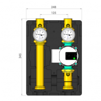 GRUP POMPARE OEF-WP-25-08-45-130 CU VANA 20-45*C+POMPA Y.PARA 25-8/130
