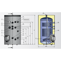 BOILER ELDOM TITAN 500 LT, 2 SERPENTINE