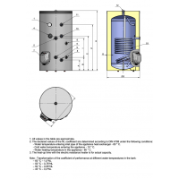 BOILER EMAILAT GALANTA GREEN LINE 500 LT, 1 SERPENTINA