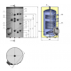 BOILER EMAILAT GREEN LINE 200 LT, 2 SERPENTINE