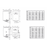 BOILER CALYPSO 150 6 MT, 1 SERPENTINA, 10kW CU SPATIU PT SONDA