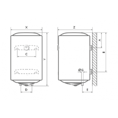 BOILER CALYPSO 150 6 MT, 1 SERPENTINA, 10kW CU SPATIU PT SONDA, NEW