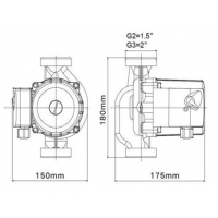 POMPA CIRCULATIE GRS25/8-1 (180MM)