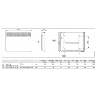 CONVECTOR ELECTRIC ELDOM 1.0 Kw CONTROL MECANIC