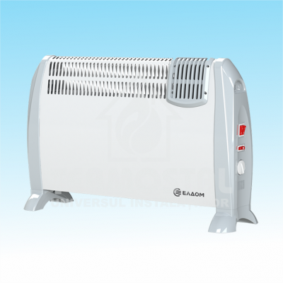 CONVECTOR ELECTRIC ELDOM 2.0kW ALB, DE PODEA CU VENTILATOR
