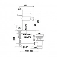 MISC.BIDEU STICK CR.VENT.1"1/4 AUTOMAT