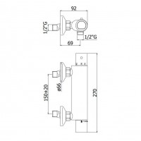 MISC.DUS TERMOSTATIC EQUO STAR NEW CR. 1/2''
