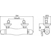 MISC.DUS TERMOSTATIC EQUO TOP CR. 1/2''