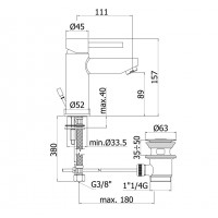 MISC.LAV. STICK CR.VENT.1"1/4 AUTOMAT