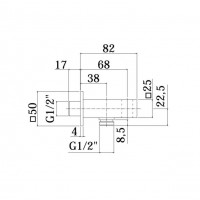 SUPORT FIX QUADRO  PT DUS IN METAL