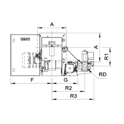 ARZ. GAS P350/M TL, R DN65 FS65