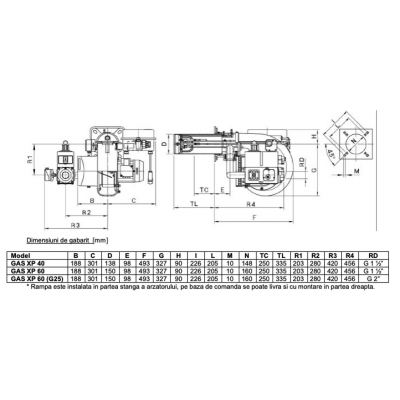 ARZATOR GAZ XP40 CE TC 151-348 KW METAN