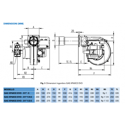 ARZATOR GAZ XP60 CE TC 232-522 KW METAN