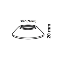 ROZETA CROMATA CONICA 94012 (set 2 buc.)
