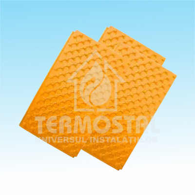 PLACA PENOPLAST 1200x700MM CU FOLIE GALBENA H=45 CU NUTURI BORDURATE