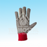 MANUSI DE LUCRU DIN BUMBAC CU PUNCTE PVC
