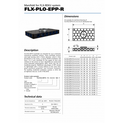 DISTRIBUITOR 18 CAI FLX-PLO-EPP-R-75-3-6-3-6-200 DISTRIBUITOR 18 CAI FLX-PLO-EPP-R-75-3-6-3-6-200
