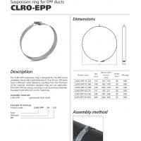COLIER MONTARE TUB VENTILARE EPP-15MM D.160MM