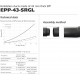 TUB VENTILATIE SRGL EPP 43MM D.200F L1000MM TUB VENTILATIE SRGL EPP 43MM D.200F L1000MM