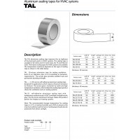 BANDA ADEZIVA DE ALUMINIU ALNOR TAL H50MM L50M
