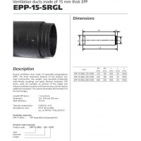 TUB VENTILATIE SRGL EPP 15MM D.200F L1000MM