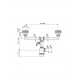 SIFON CHIUVETA DUBLA SI CONECTOR LA MAS. DE SPALAT A456P 115" 40/50