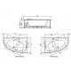 CADA ACRIL ASIMETRICA ARTEMIDE 150*100 SX