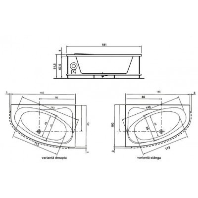 CADA ACRIL ASIMETRICA ARTEMIDE 150*100 DX