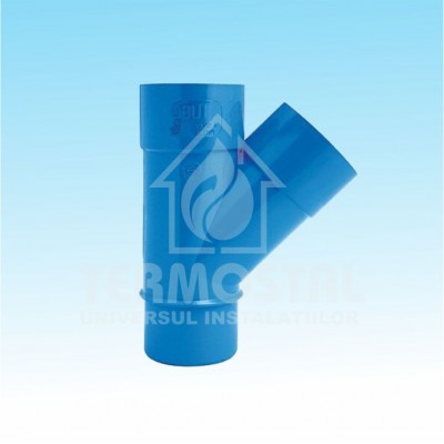 RAM "Y" PVC LA 45* FF D50 RAM "Y" PVC LA 45* FF D50