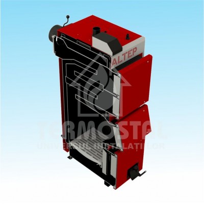 CAZAN COMBUSTIBIL SOLID "ALTEP" DUO UNI PLUS 15kW (vent/panou)