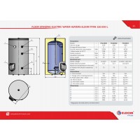 BOILER ELECTRIC ELDOM PAVIMENTAL 150 LT,F/A SERPENTINA, 3 kw