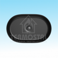 LAVOAR PE BLAT 1549 600*380*130MM NEGRU MAT