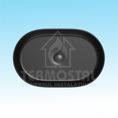 LAVOAR PE BLAT 1549 600*380*130MM NEGRU MAT LAVOAR PE BLAT 1549 600*380*130MM NEGRU MAT
