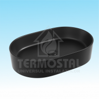 LAVOAR PE BLAT 1549 600*380*130MM NEGRU MAT