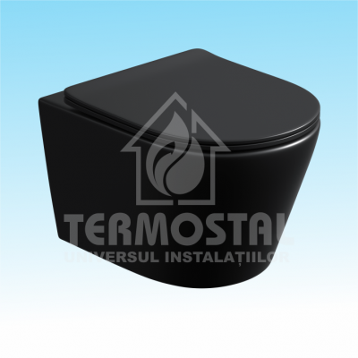 VAS WC P/T REZERVOR INGROPAT ME125 525*360*330MM SUSPENDAT NEGRU MAT VAS WC P/T REZERVOR INGROPAT ME125 525*360*330MM SUSPENDAT NEGRU MAT