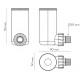 KIT SIFON SCURGERE CONDENS "MINI" CU LOC DE INSPECTIE