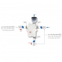 KIT SIFON SCURGERE CONDENS "DOUBLE" CU LOC DE INSPECTIE