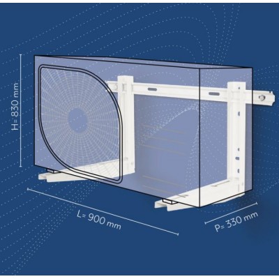 SUPORT DE ACOPERIS PT.UNIT.EXT.COND.12*-28* DIN OTEL 140KG 800x480MM