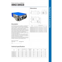 CENTRALA VENTILARE HRU-ERGO-500, CU RECUPERARE ENERGIE