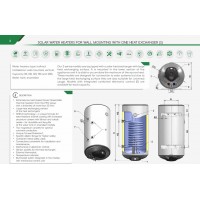 BOILER EMAILAT ELDOM ENERGY 150 LT, 1 SERPENTINA STANGA