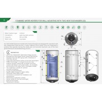 BOILER EMAILAT  ENERGY 150 LT GREEN LINE, 2 SERPENTINE, STINGA