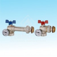 SET 2 ROBINETI SFERA, COLT, FLUTURE 1'' PROGRESS CU OLANDEZ SI TERMOM.