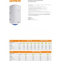 BOILER CALYPSO 80 6 MT, 1 SERPENTINA, 10kW CU SPATIU PT SONDA, NEW
