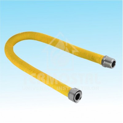 FURTUN GAZ FLEXIBIL GALBEN 80 CM 3/4 MF