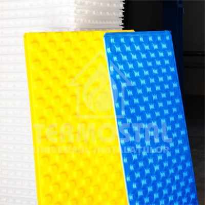 PLACA PENOPLAST 1200x700MM CU FOLIE GALBENA H=45 CU NUTURI BORDURATE